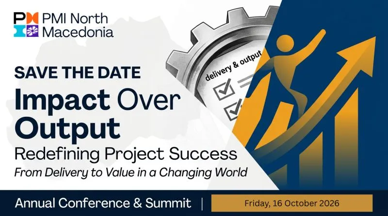 Save the Date - PMI North Macedonia Chapter Annual Conference, 16 October 2026, Skopje